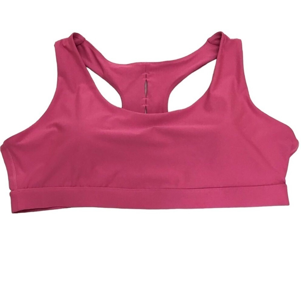 Nwot Sports bra Plus sise 4X bra pink racer back padded